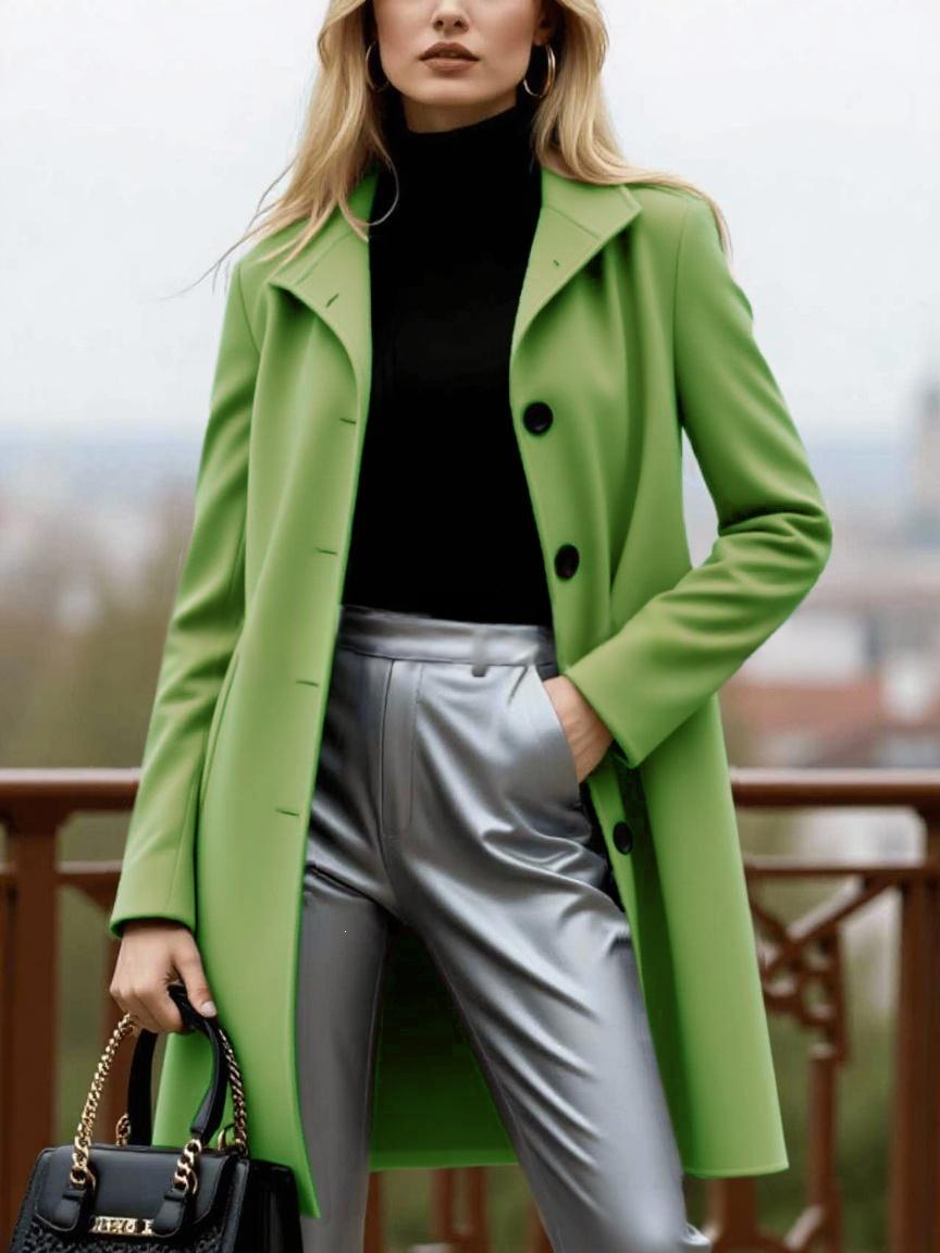 Manteau de laine pour femmes épais