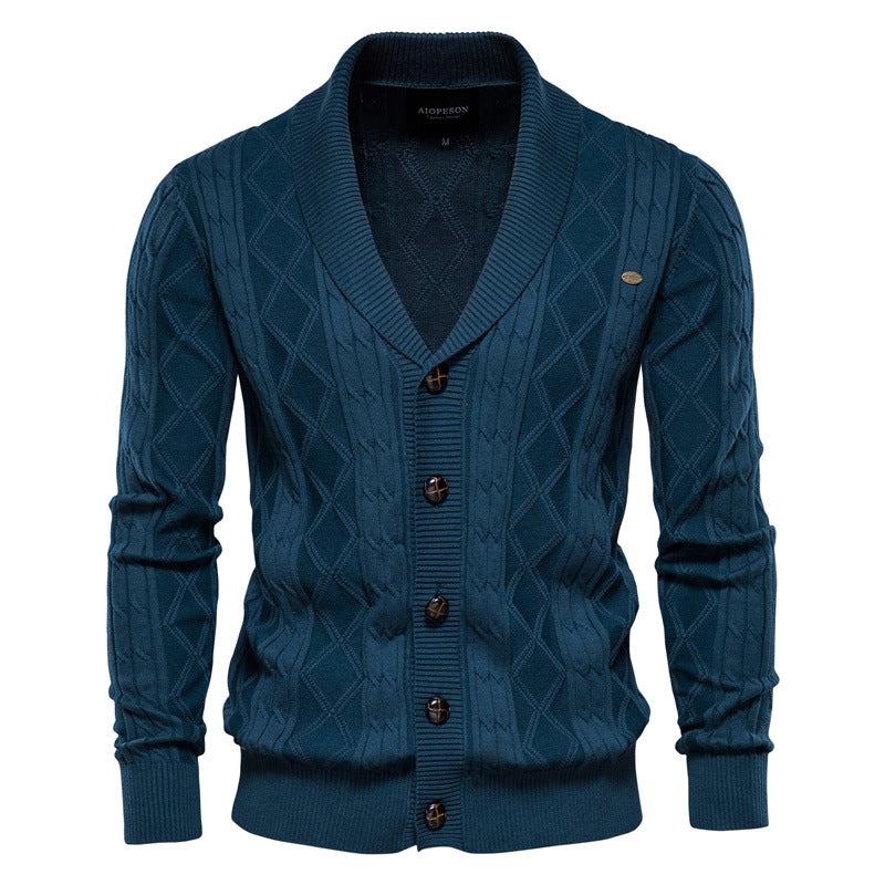 Chandail à manches longues pour homme Cardigan V-Neck
