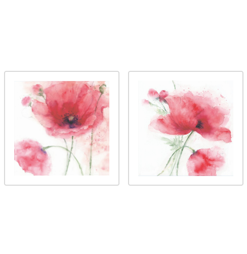 Couleur Aquarelle Florale Peinture sur toile