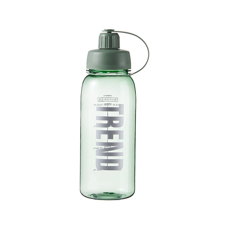 Bouteille d'eau étudiante en plastique de grande capacité
