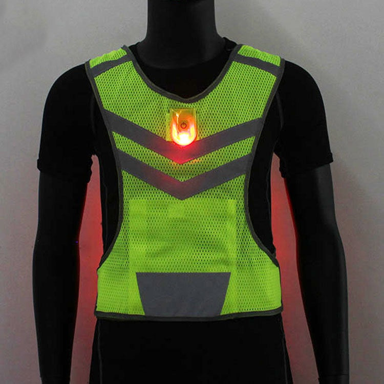 Flèche de course de nuit à la lumière LED avec pince à aimants Reflective