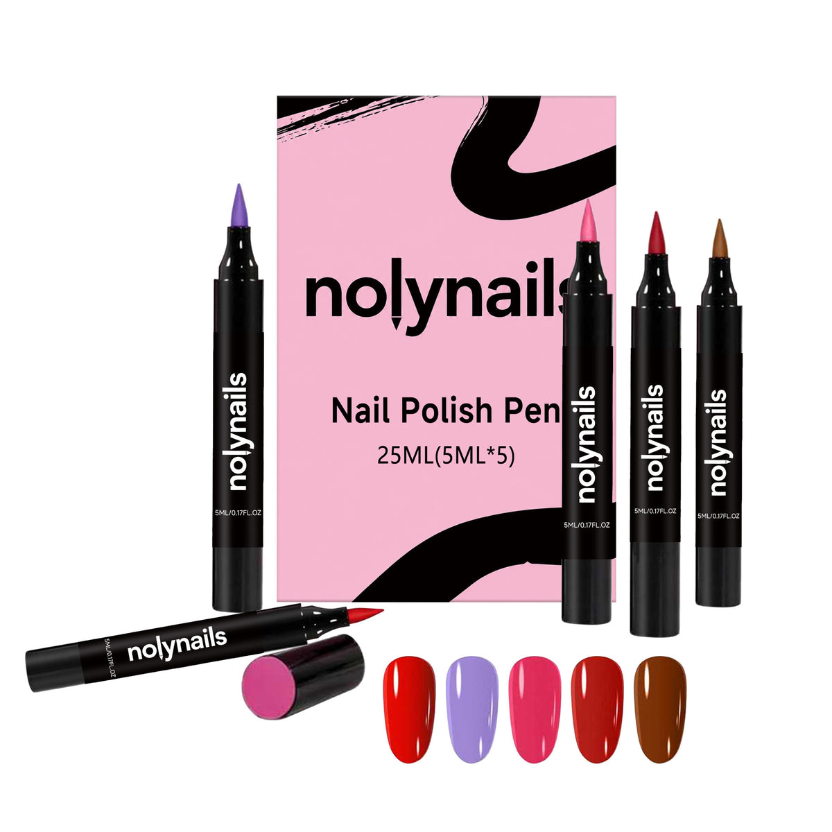 Easy-to-apply gel polish pen, multiple colors
