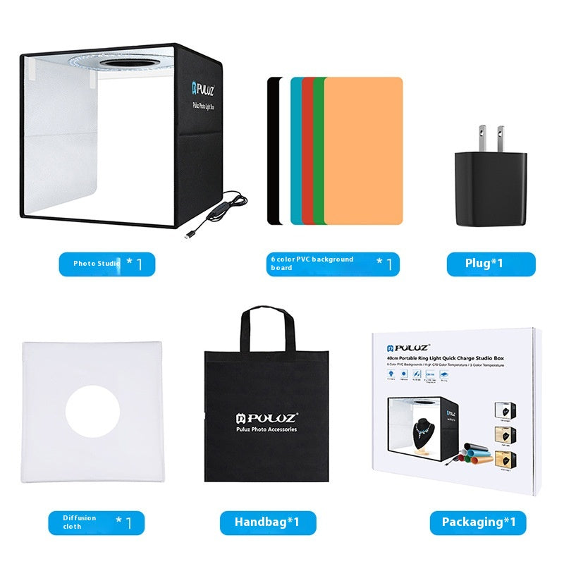 Simple Folding Portable Ring Light Studio
