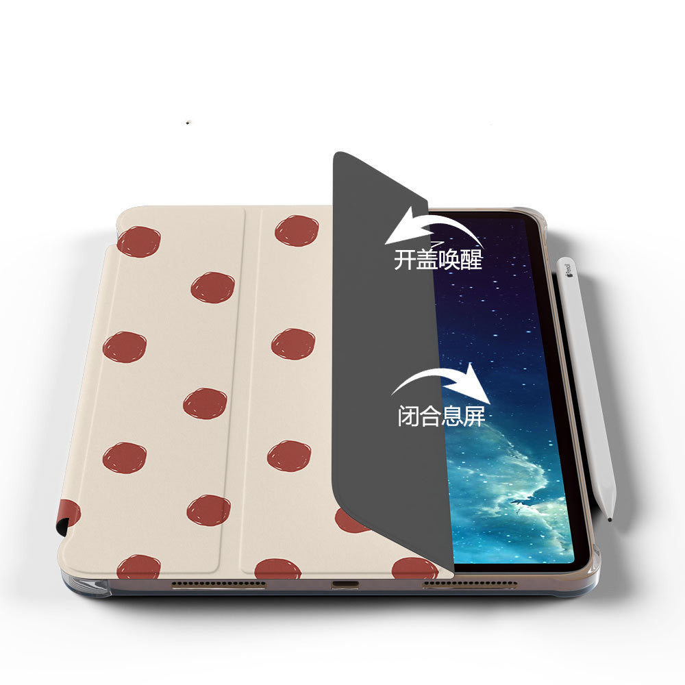 Étui de tablette en silicone pour stylo à trois pli