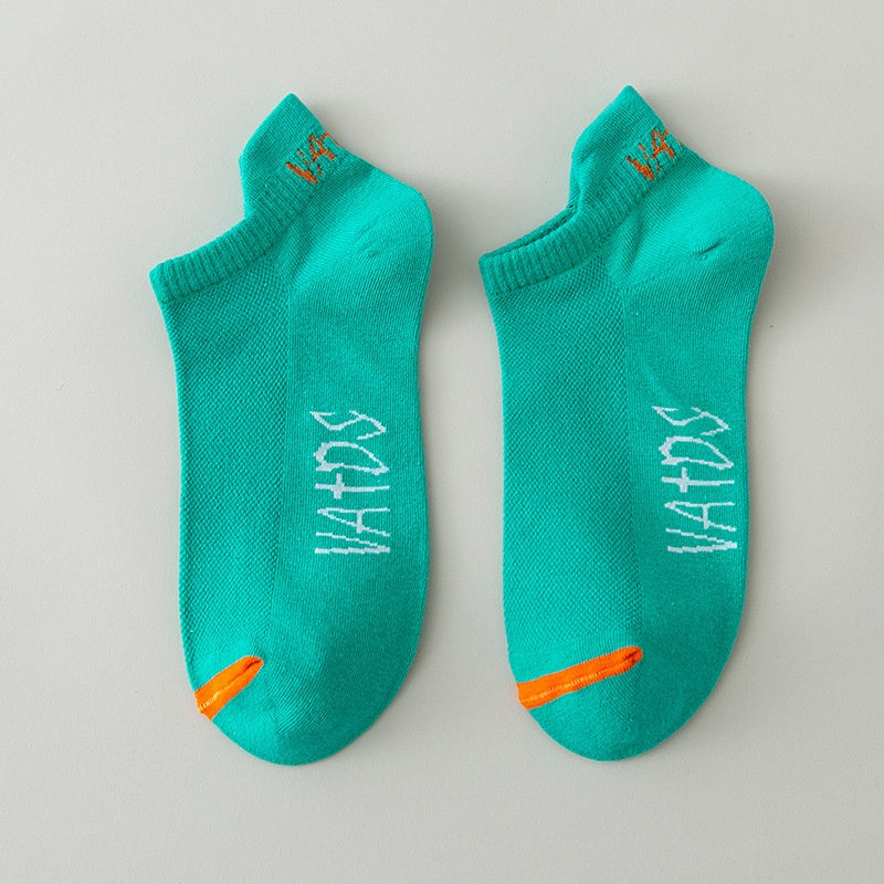 Season Thin Absorb Sweat Short Mesh Respirant Pure Cotton Chaussettes sport homme