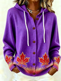Laid-back de style américain Cardigan Hoodie