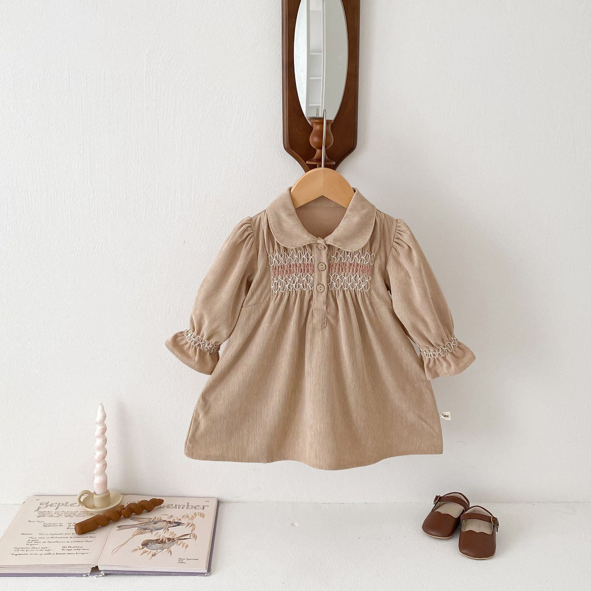 Robe de saut Triangle pour bébé fille Corduroy