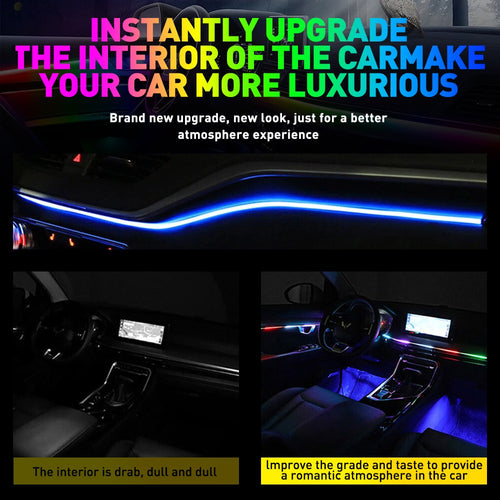 10in1 Pearl LED Complete Symphony Dream Car Interior Ambient Lighting Wireless Kit UK