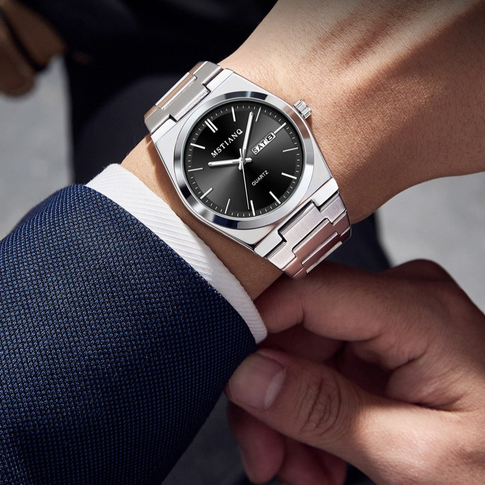 Montres à quartz lumineux étanches pour hommes