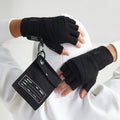 Gants de sport demi-doigts de boxe de fitness pour hommes Bande de bande intégrée