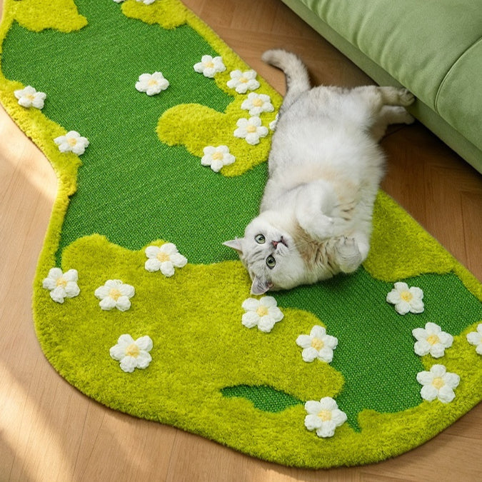 Sisal Rug Résistant aux égratignures et preuve d'usure idéale comme un lit ou tapis de canapé pour les propriétaires de chats