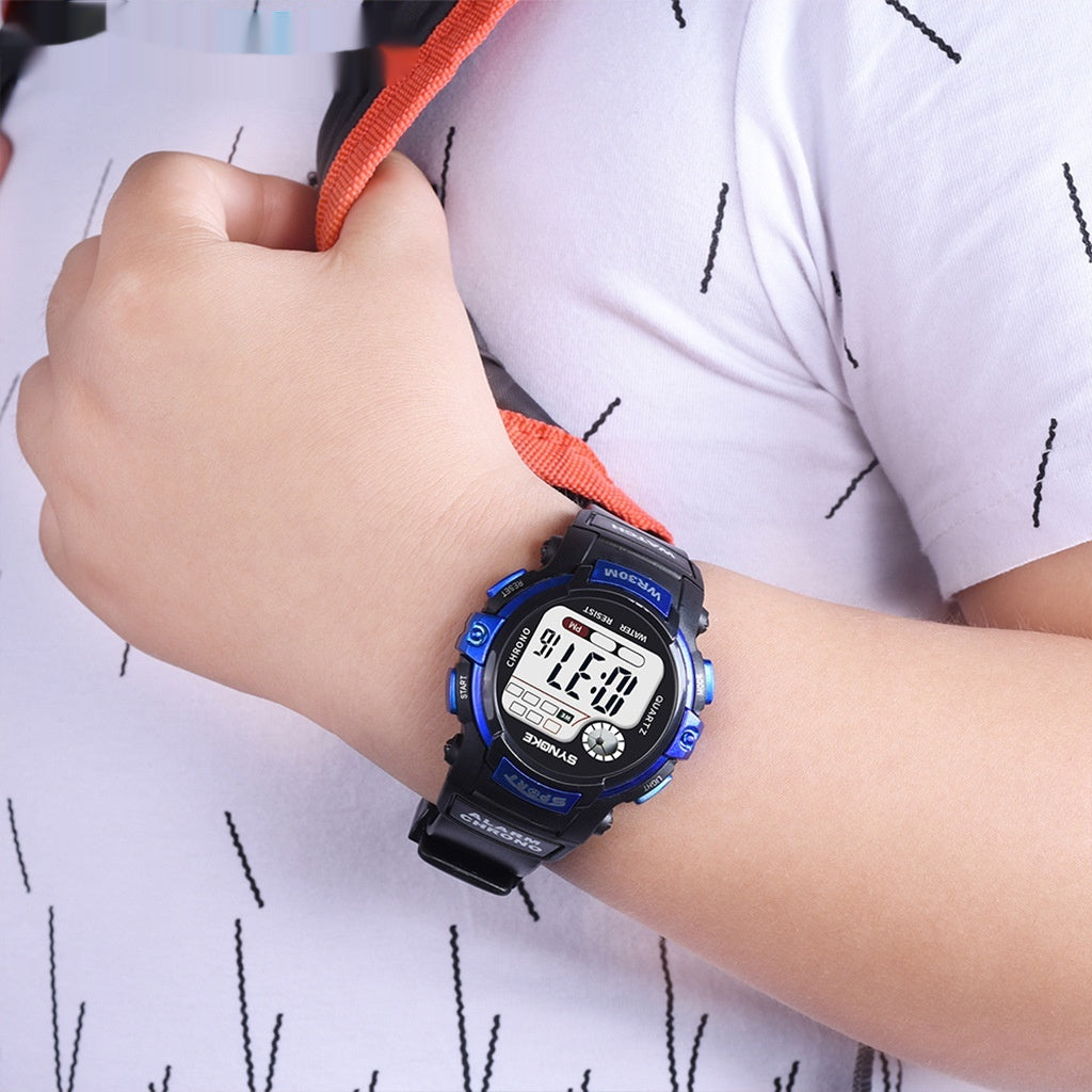 Étudiant Electronic Luminous Waterproof Sports Watch
