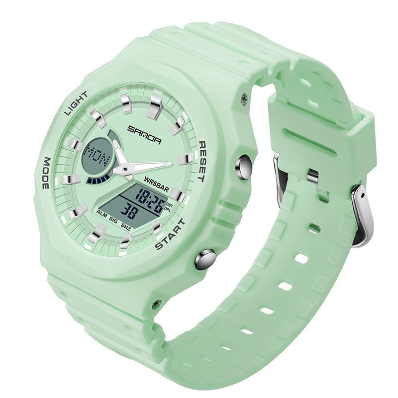 Multifonctionnel Sports Waterproof Double Display Montre électronique