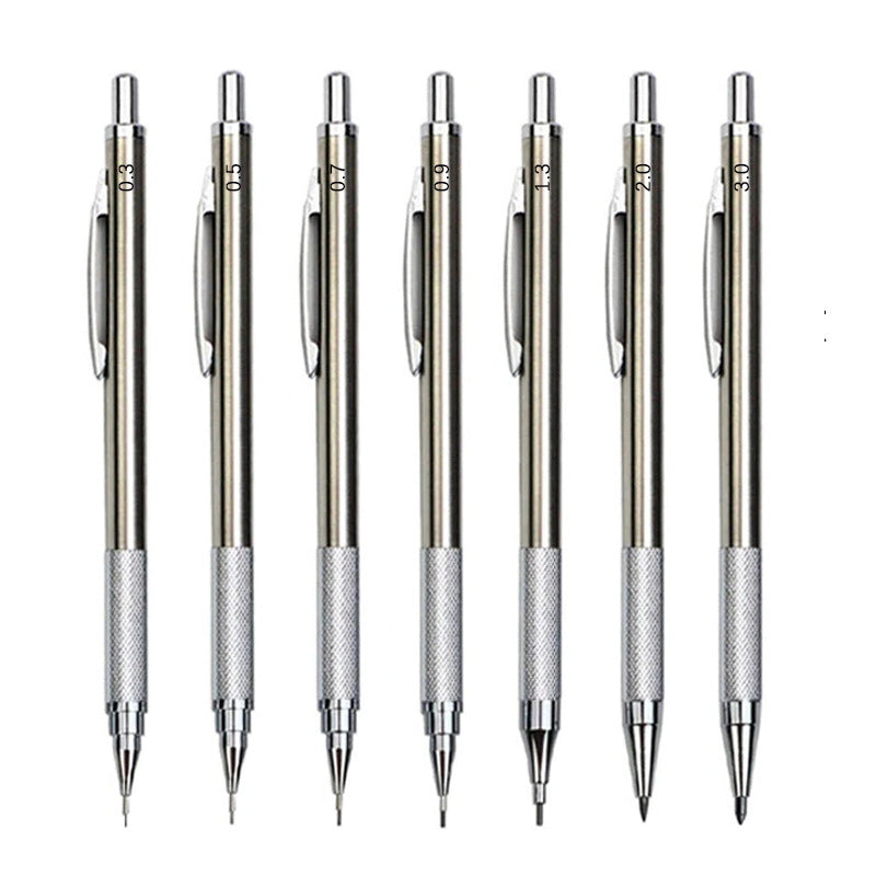 Mechanical action of a metal propelling pencil
