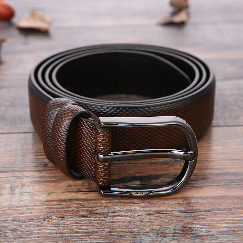 European and American Fashion Ceinture professionnelle masculine Cadeaux créatifs Ceinture Laser Logo Factory W