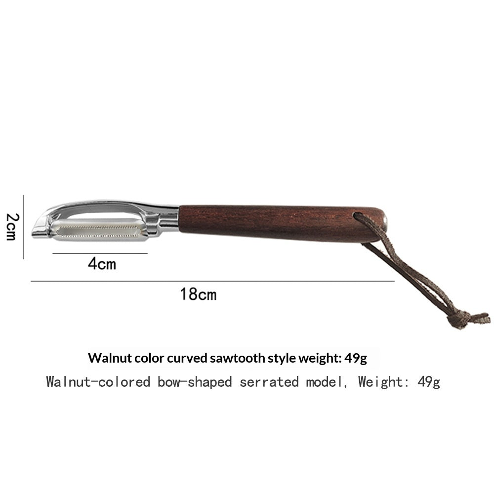 Peeler en acier inoxydable Acacia Wood