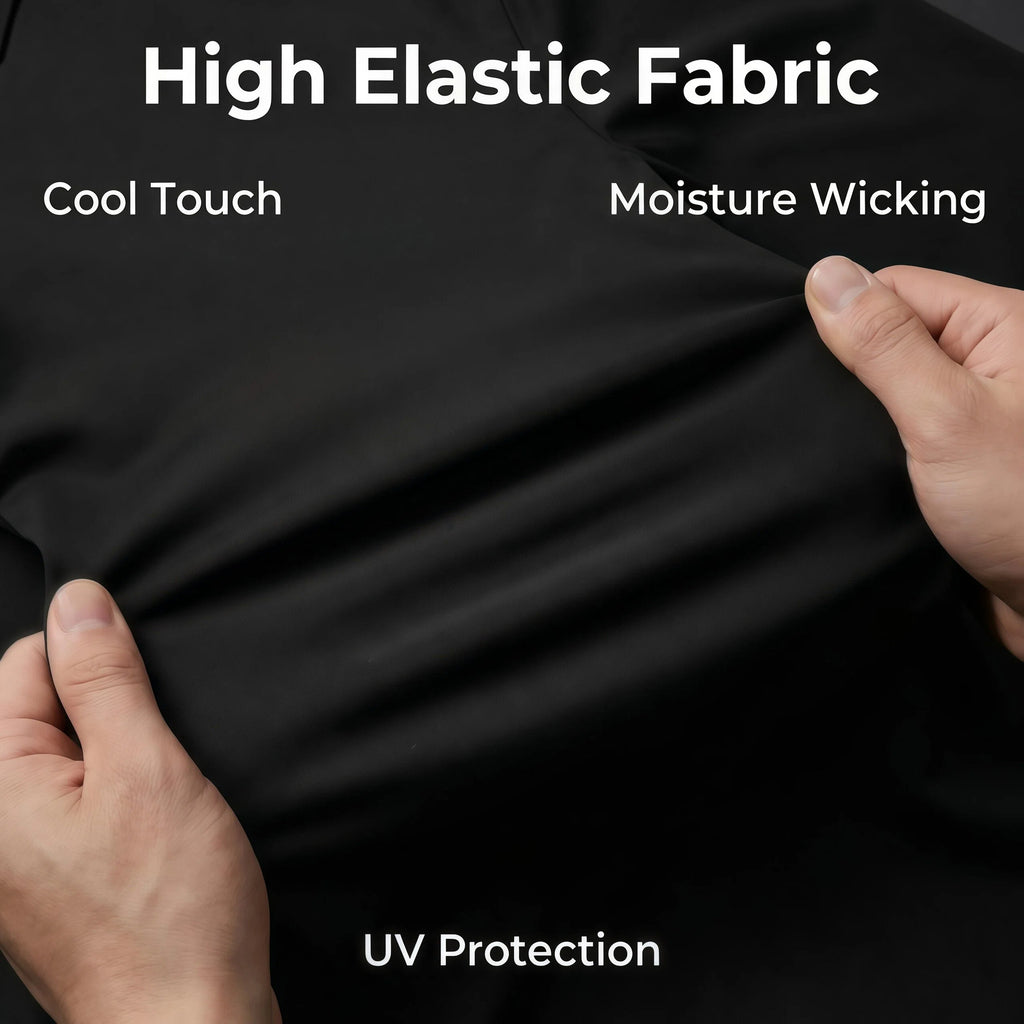 Jiana Amazon Bestseller Plus Taille Stretch sans ride chemise pour homme