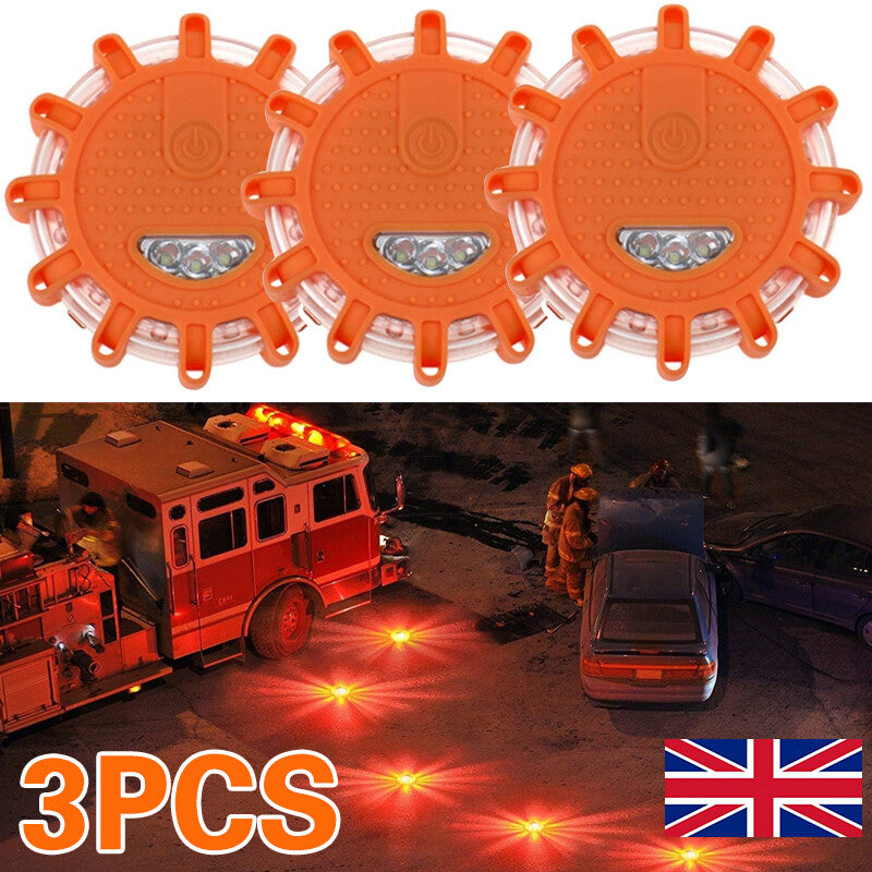 LED Avertissement voiture légère voiture voiture voiture ambre lampe magnétique clignotant strobe batteries d'urgence