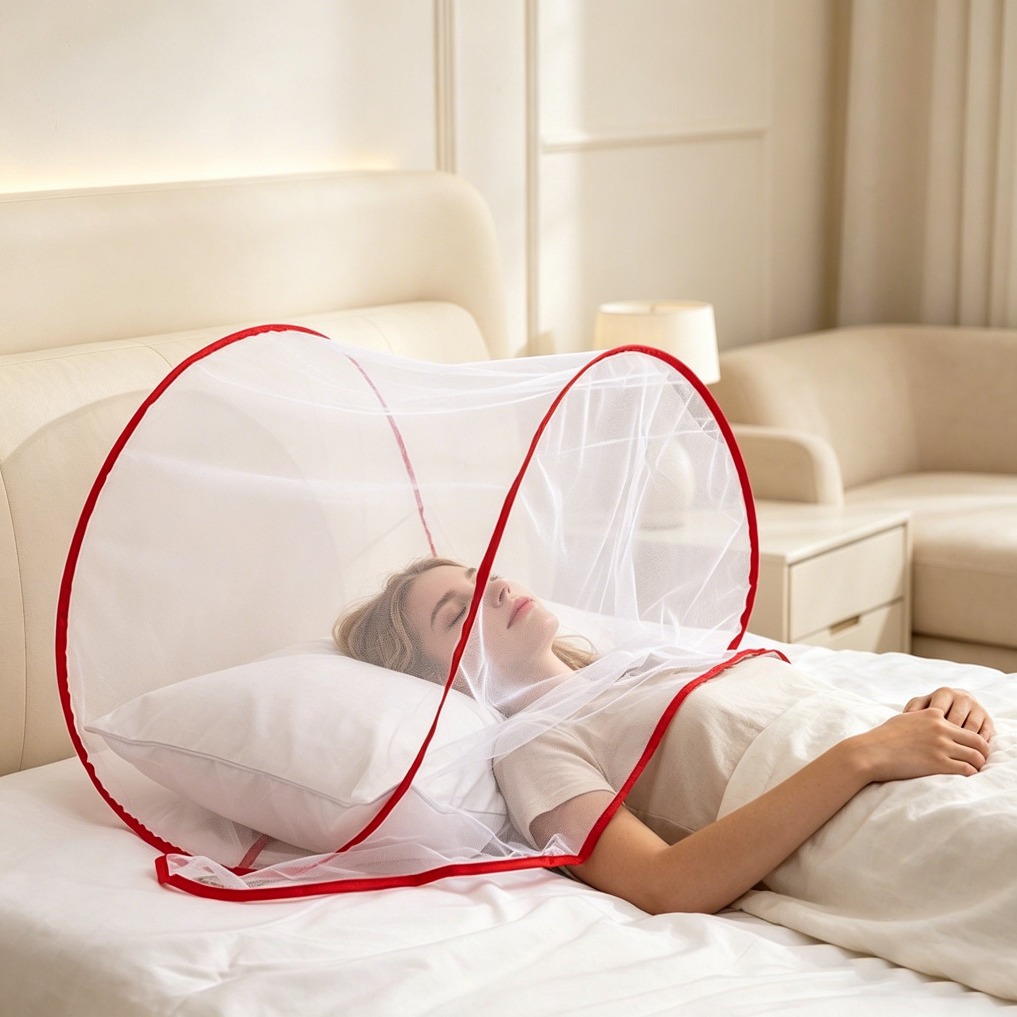 Tête Mosquito Net Portable Oreiller pliable Mosquito Tente Mesh Anti Mosquito Couverture de sommeil Fo