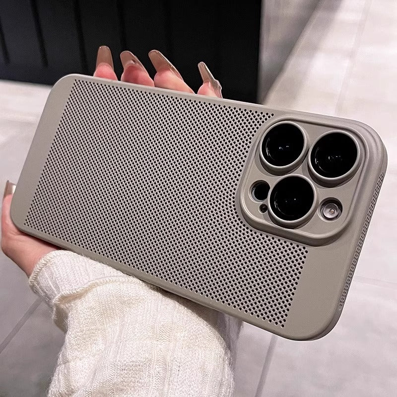 Étui de téléphone ultra-mince respirant avec protecteur de lentilles
