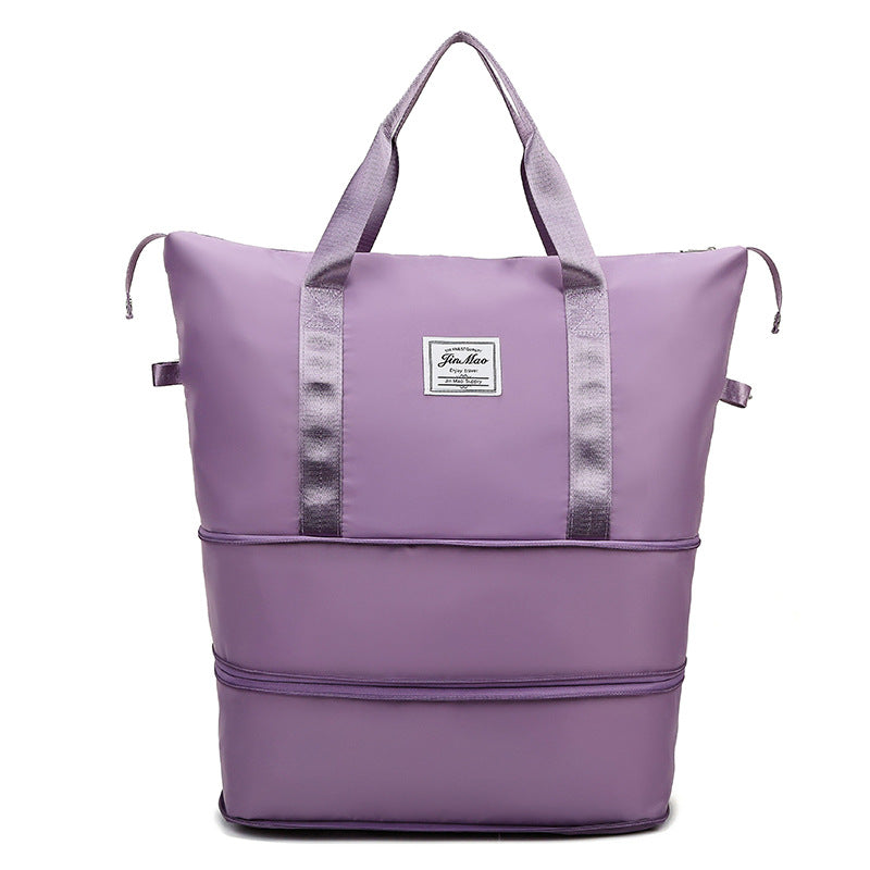 Sac de voyage Grande capacité Double expansion Portable Gym Sac à bagages étudiant Sto