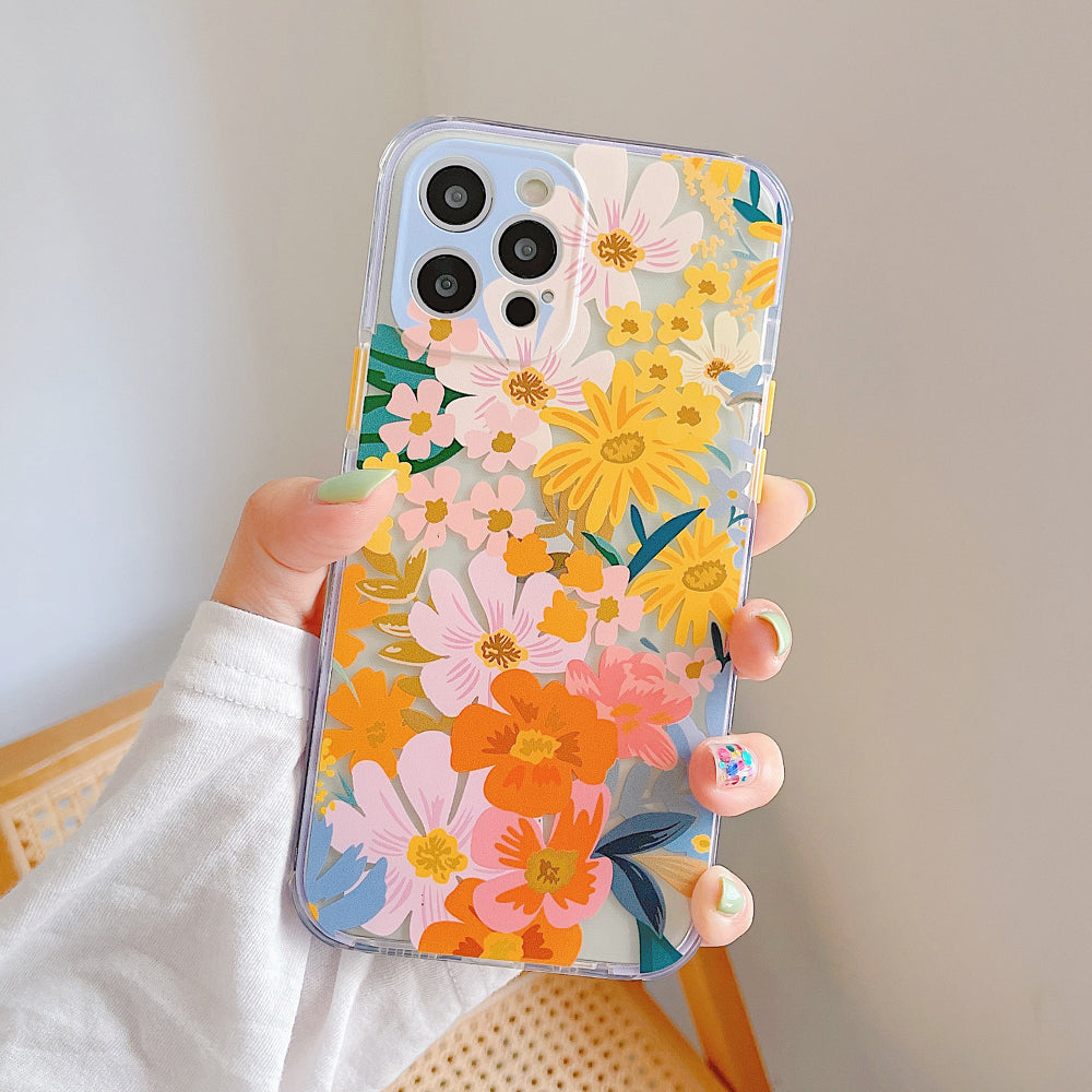 Chrysanthème sauvage coloré Téléphone portable tout compris Soft Shell