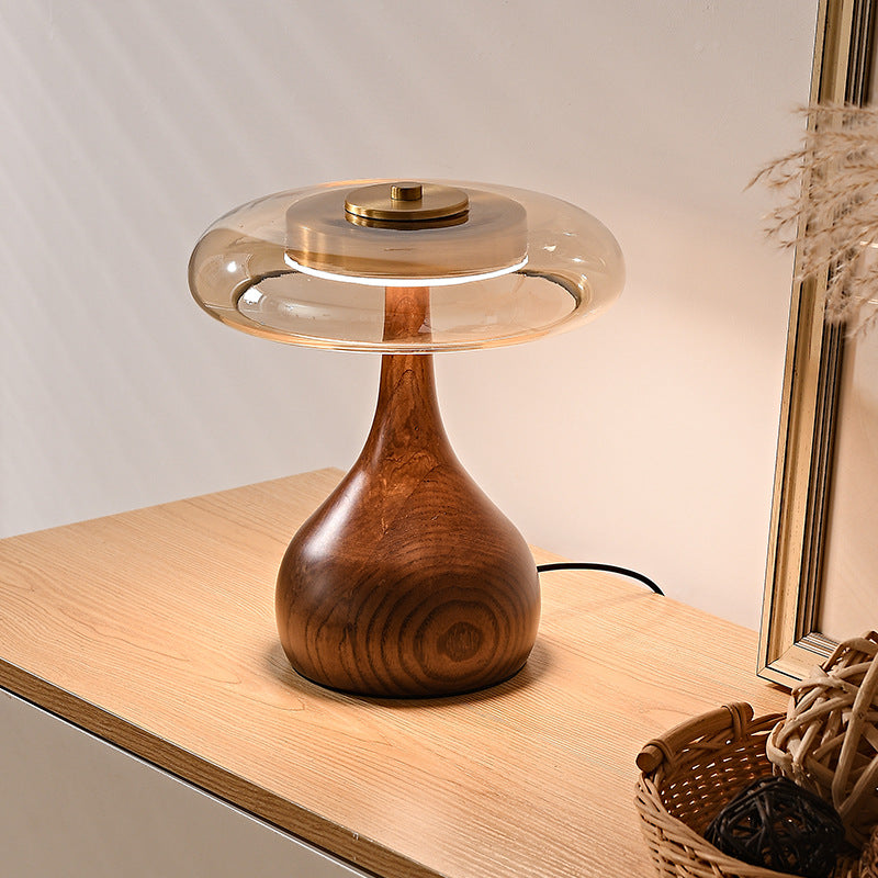 Lampe de chambre à coucher en bois massif Japonais Retro