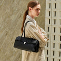 Sac Messenger en cuir de type Preppy