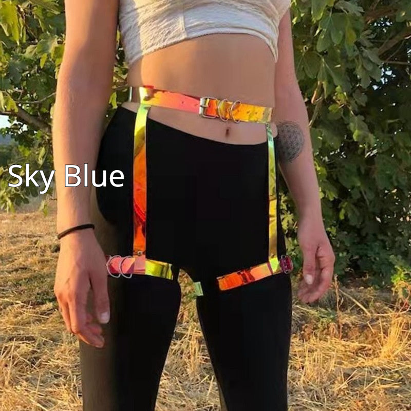 Anneau de jambe et accessoires de ceinture colorés