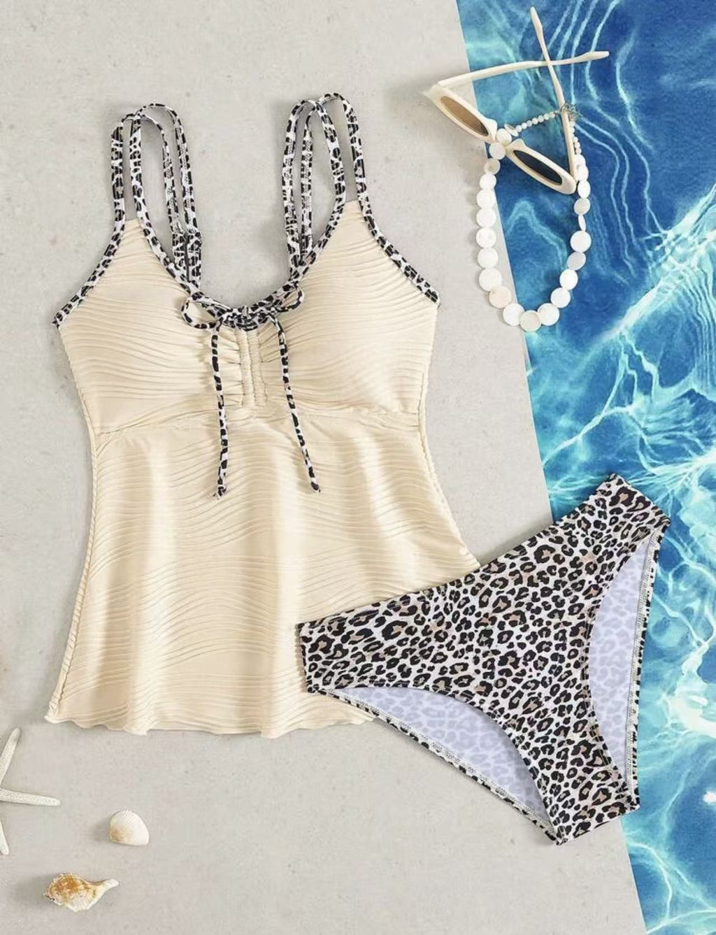 Ensemble de maillots de bain élégants style spa Resort Rivulet