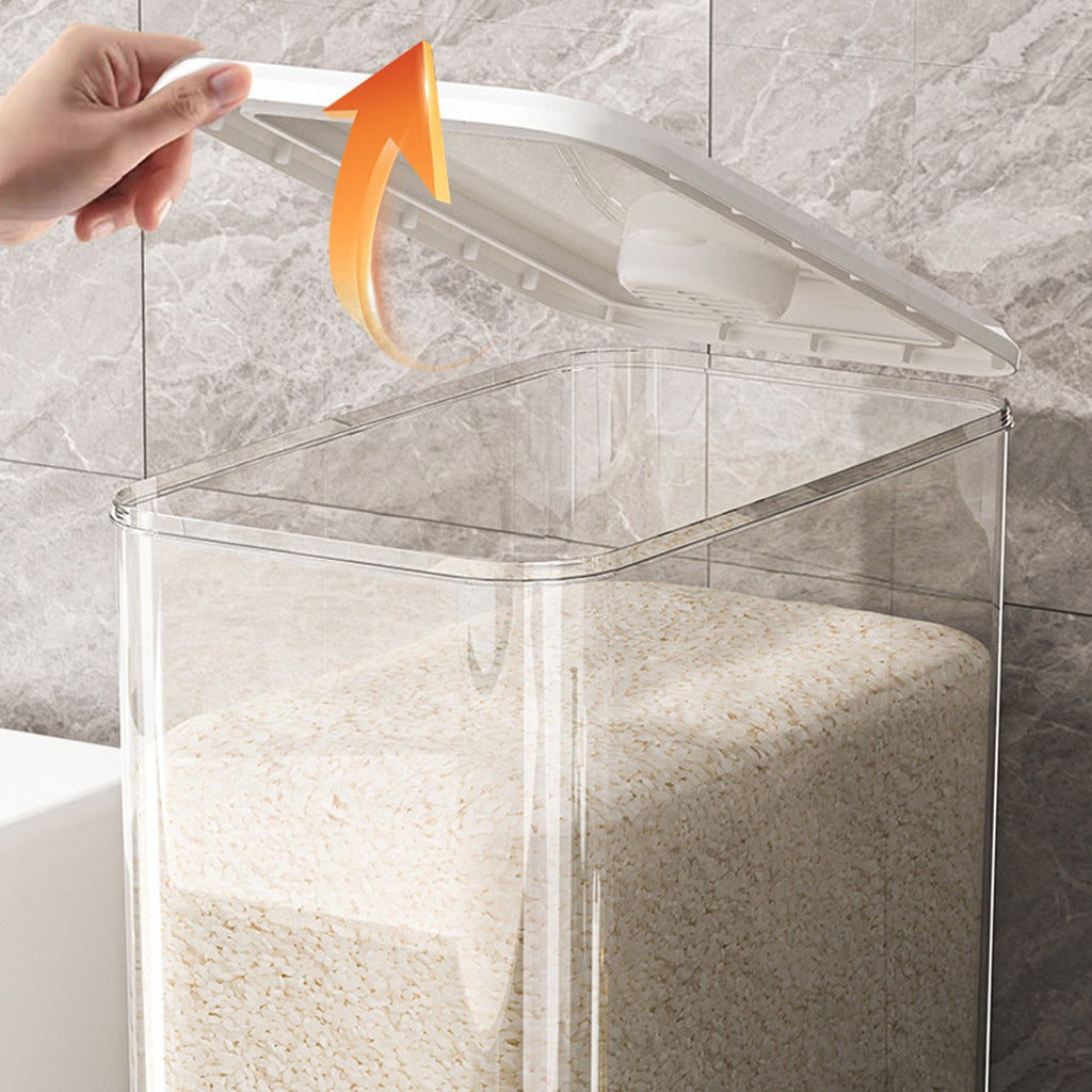 5&10KG Distributeur de riz Conteneur Distributeur de céréales Boîte de stockage de céréales sèches