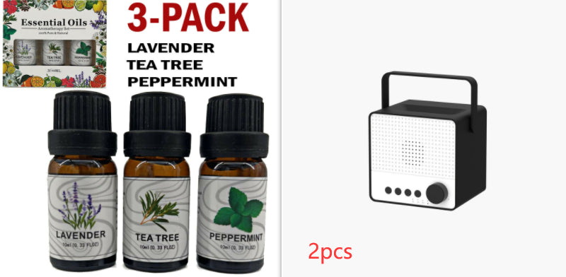 Timing Charger Décompression Flame Aroma Diffuseur Blanc Bruit Haut-parleur Bluetooth