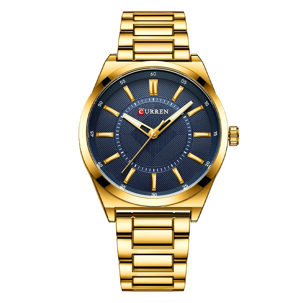 Men's Simple Business Waterproof Bar-Clasp Watch