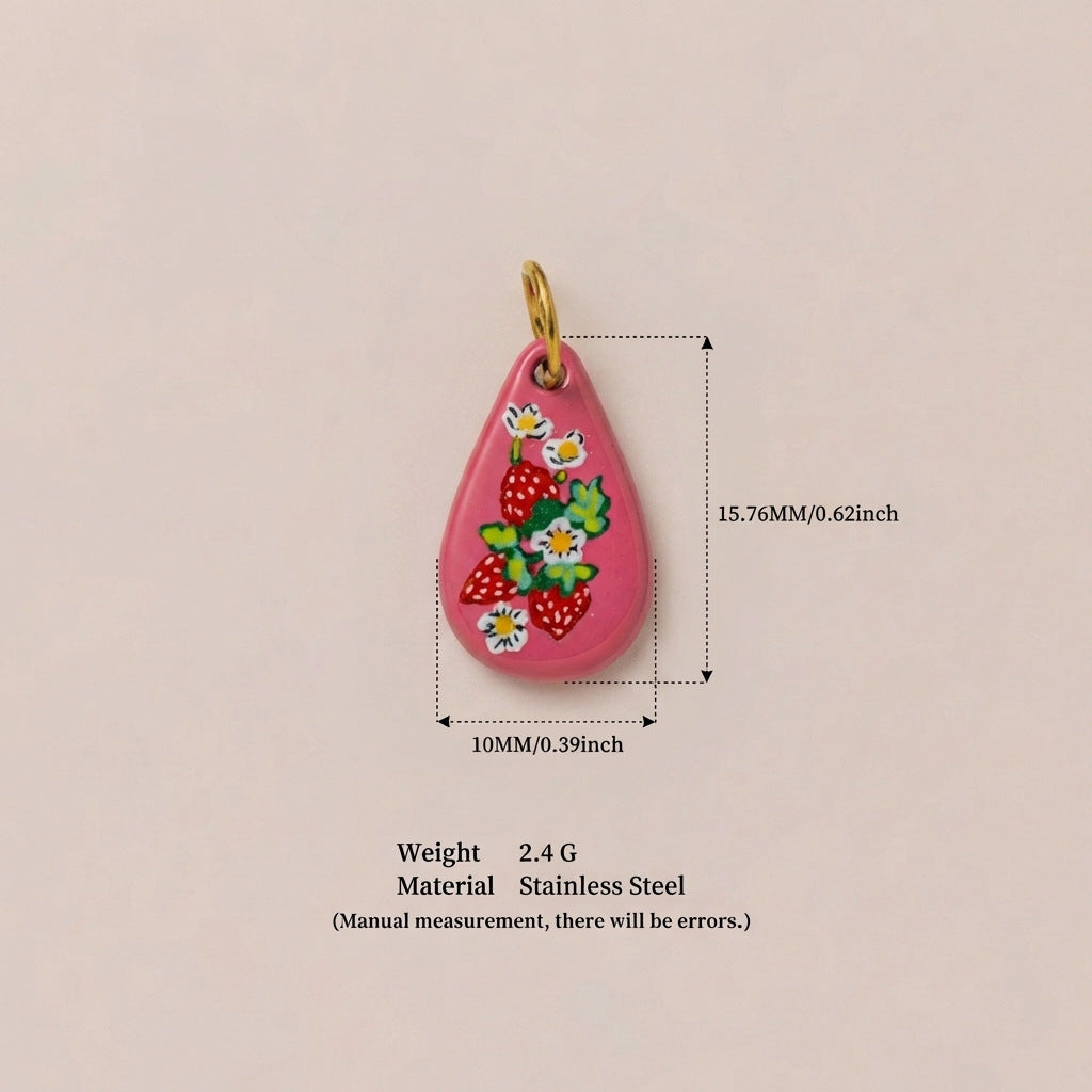 Accessoire pendentif à imprimé floral