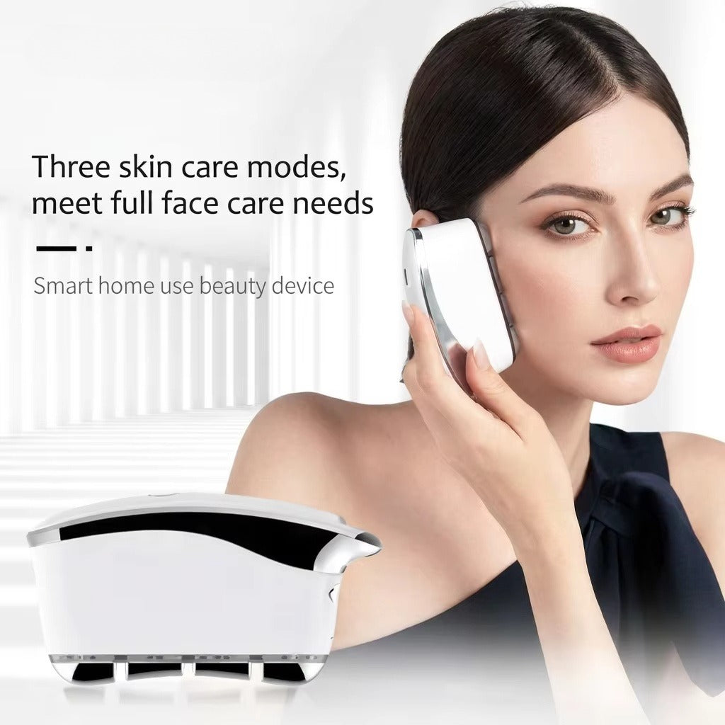 Portable LED EMS Gua Sha Massager avec vibration pour le levage du visage