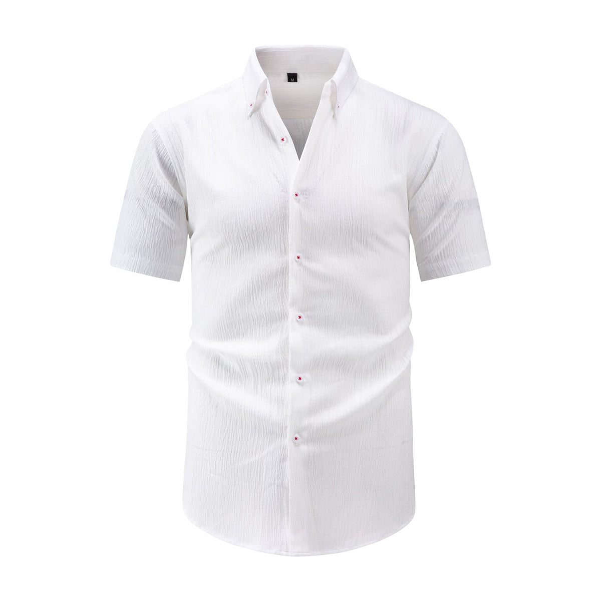 Jiachuan Été Chemise Homme à manches courtes avec Texture de vague