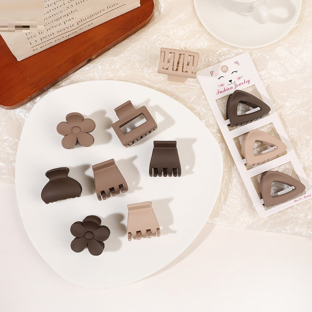 Coffee Color Série Trois-pièces Ensemble Barrettes Updo Hair Accessoires