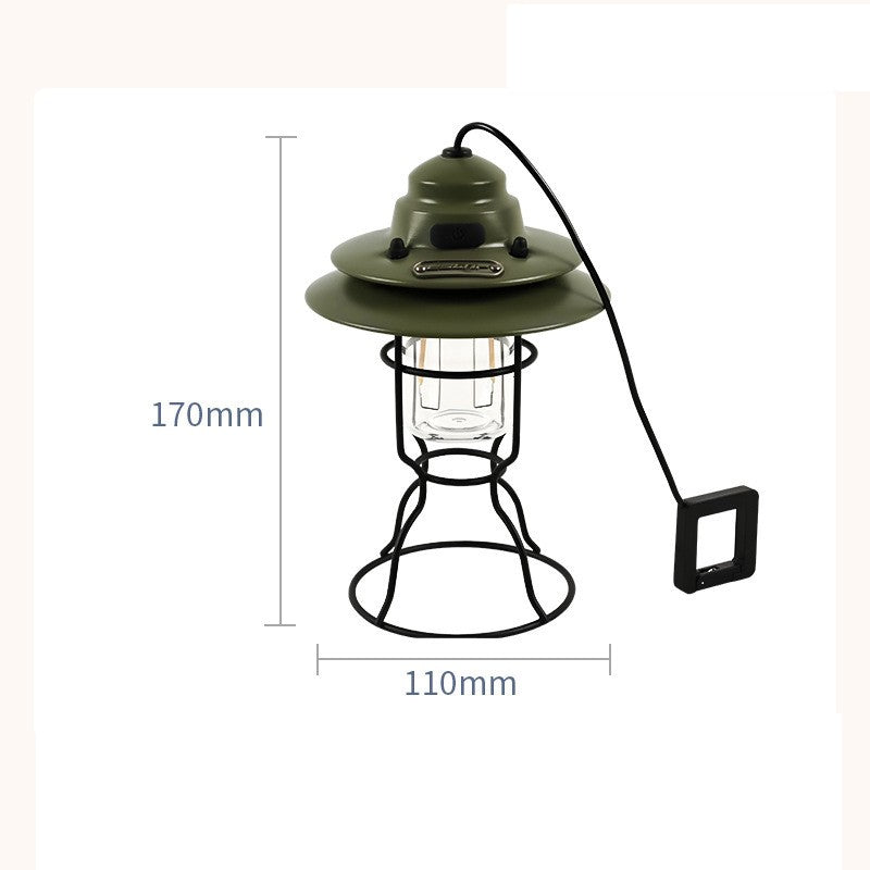 Éclairage multifonctionnel extérieur retro Barn Lantern portable
