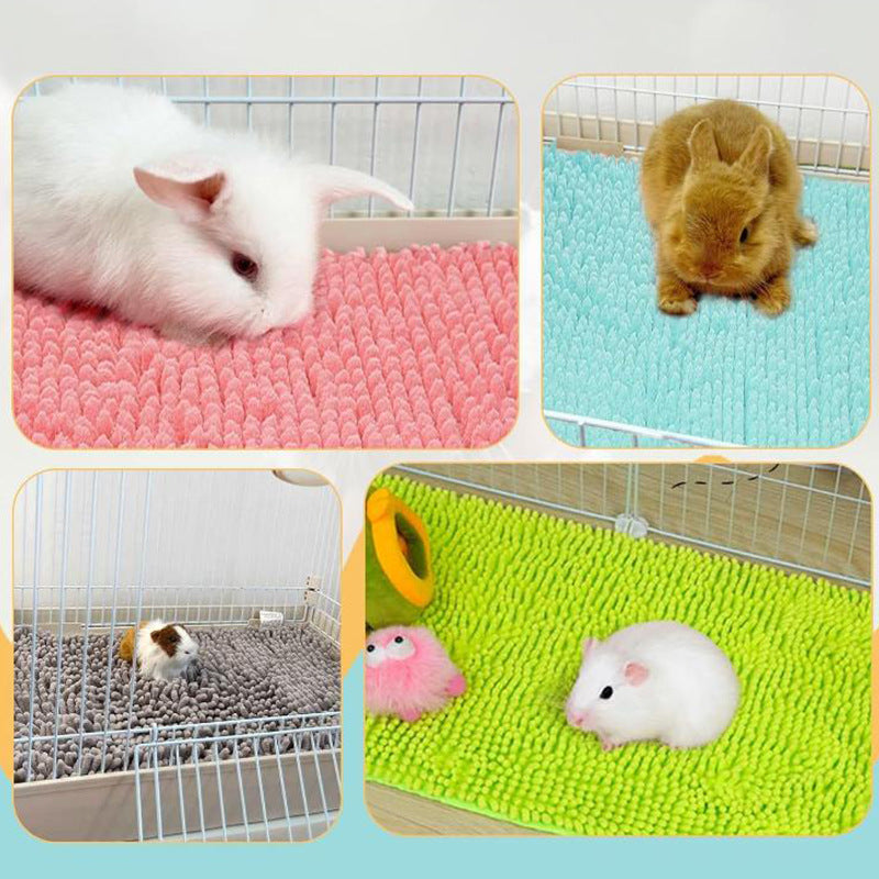 Tapis antidérapant en peluche de porc de Guinée