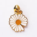 Petite Daisy Zip Tête-Hang Gold Dot Paint-No. 3-Zinc Alliage-1 pièce
