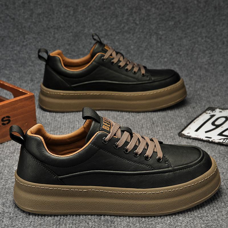 Four Seasons Platform Tide Confortable et polyvalent Chaussures de Sports Casual Hommes