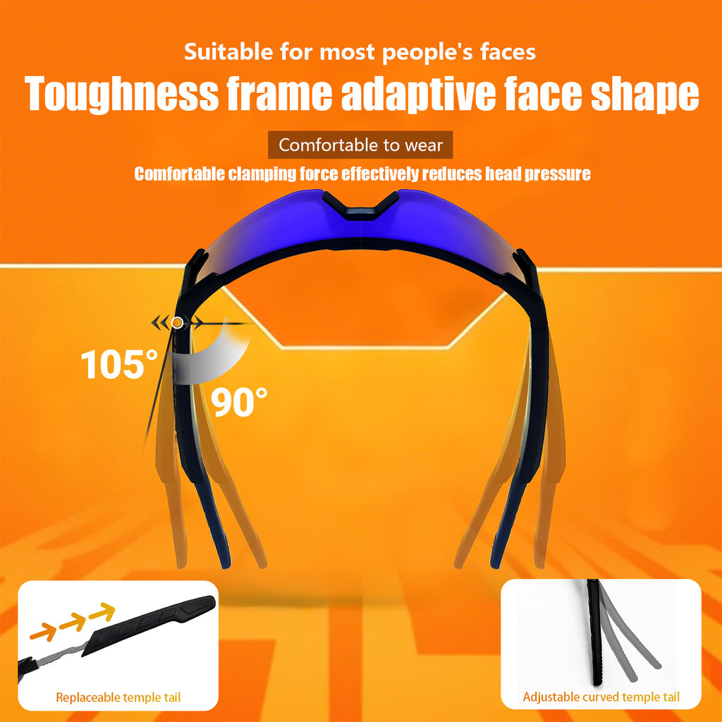 Sports de plein air Cyclisme Bluetooth Lunettes Musique Audio Windproof Smart Goggles