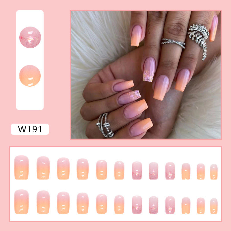 Style de commerce extérieur Fausses ongles Conseils pour porter les ongles Été Hot-seller Ballet Nail Ti