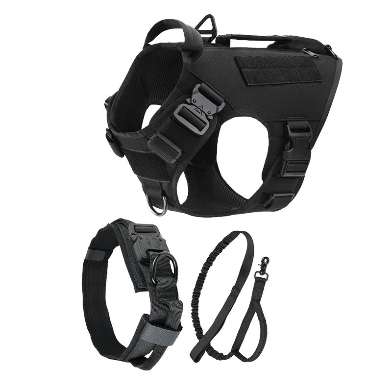 Tactical Dog Vest Medium to Large Dogs Quick Release Coffret Strap 3 pièces Set