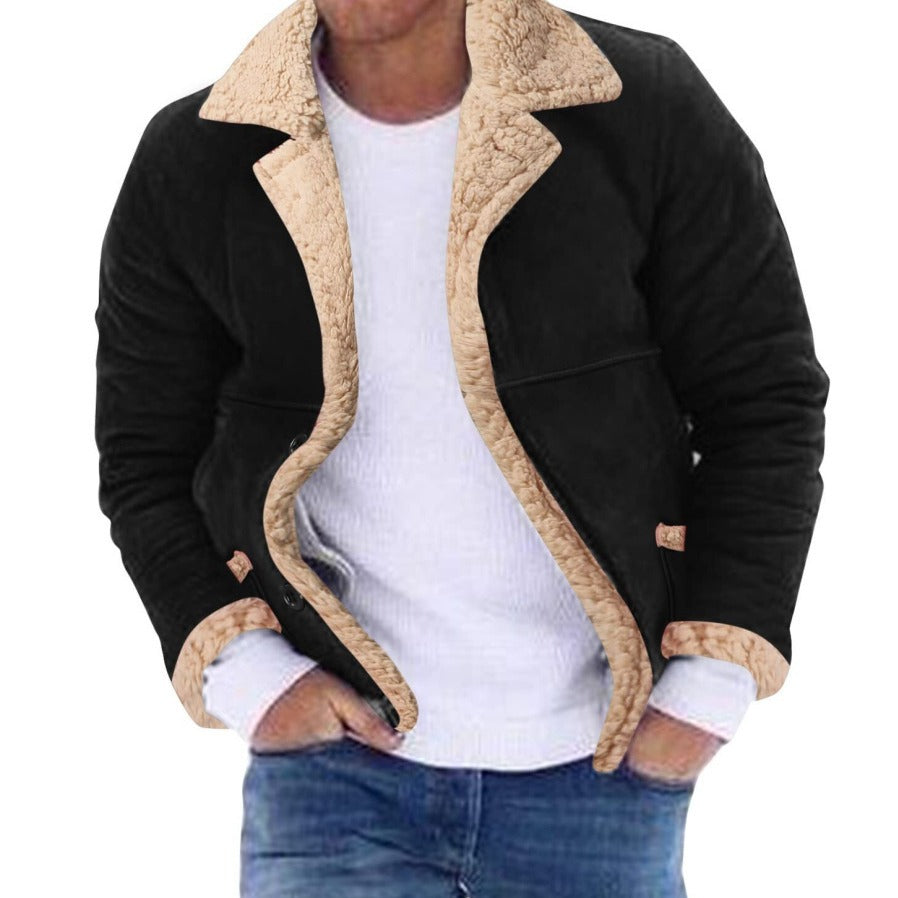 Veste rembourrée intégrée en fourrure pour homme de mode