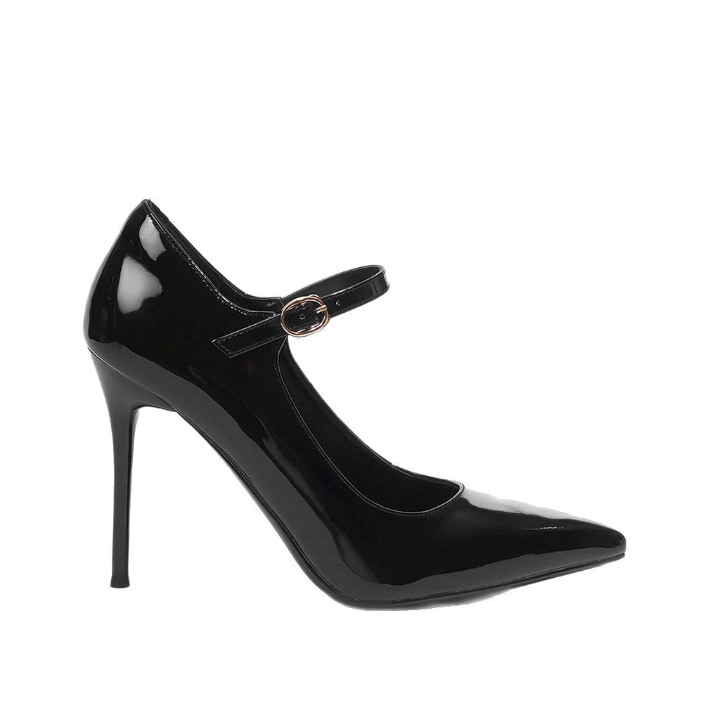 Stiletto Talon Pompes à cheville vintage style français