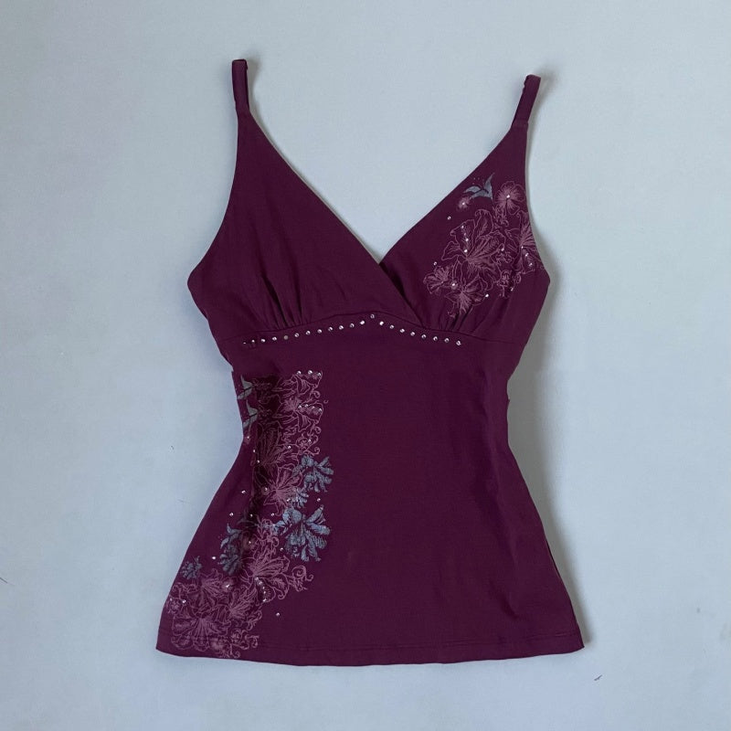 PrintempsÉté Arrivée Femmes Slim-Fit Strapless Top avec l'impression Resort-Style