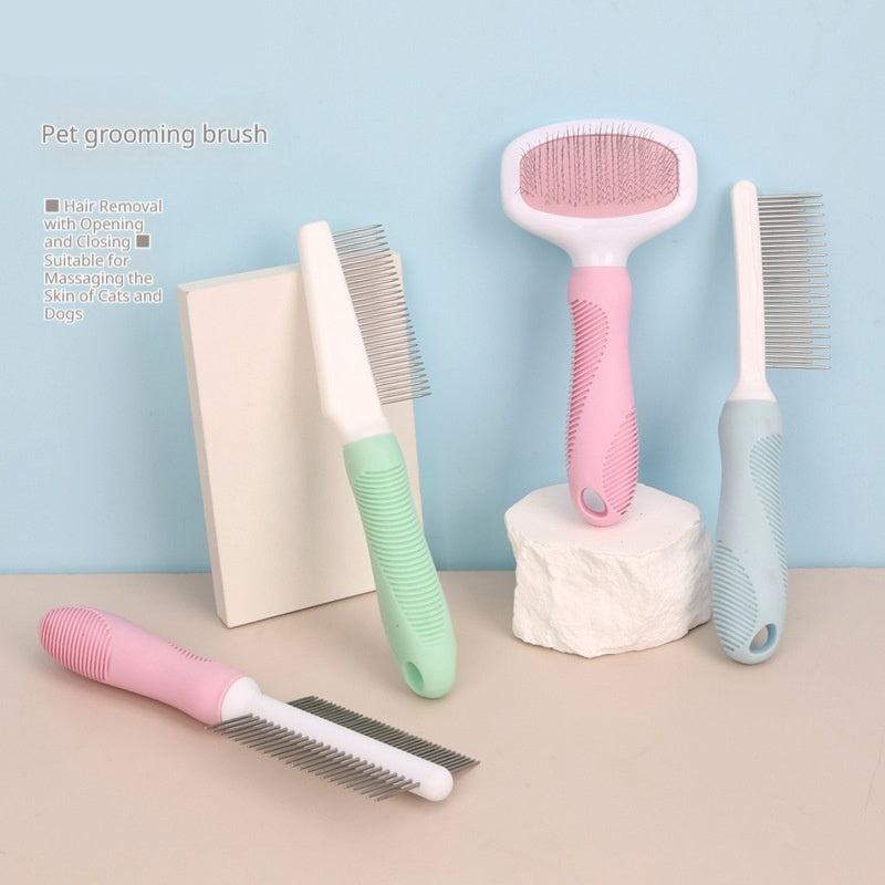 Démanchement de chat et démêlant peigne chien de toilettage et outil de nettoyage