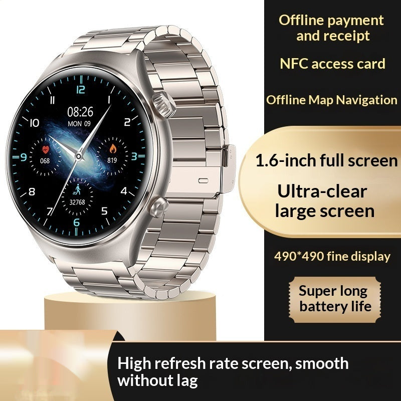 Smartwatch étanche NFC multifonction avec un bracelet à paiement