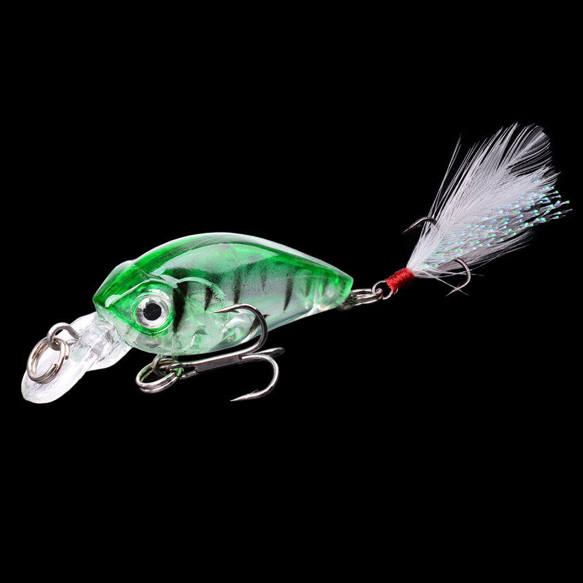 45cm Lure Rock petit gros homme avec plumes